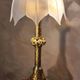 large bronze lamp 74x33 6kg 1850 to 1900 thick opaque glass shade, ele