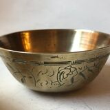 Set of brass Chinese cups