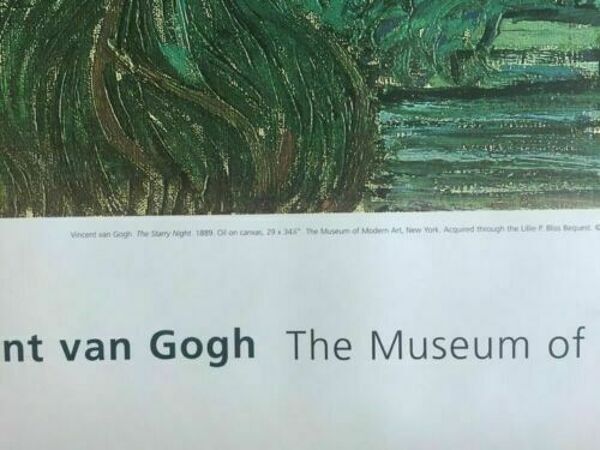 Affiche originale ''Vincent Van Gogh'' Museum of Moderne Art New-York 122x134cm 1996