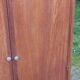 Vintage oak wardrobe with metal legs from the 1950s.