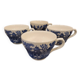 Set of 4 English cups