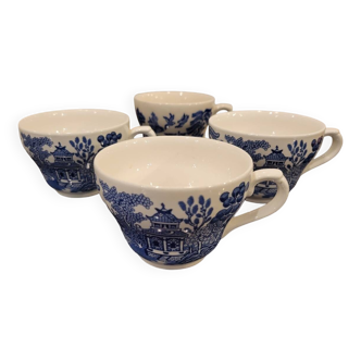 Set of 4 English cups