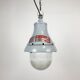 Grey industrial explosion proof light from Crouse-Hinds, 1970s