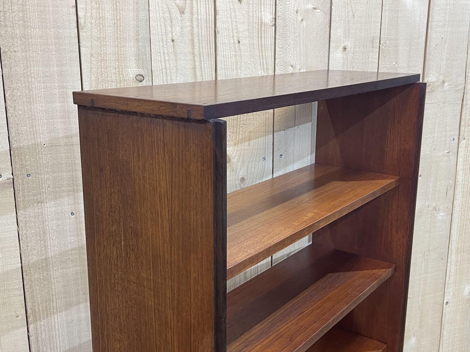 English library of the G-Plan brand of the 70s in teak