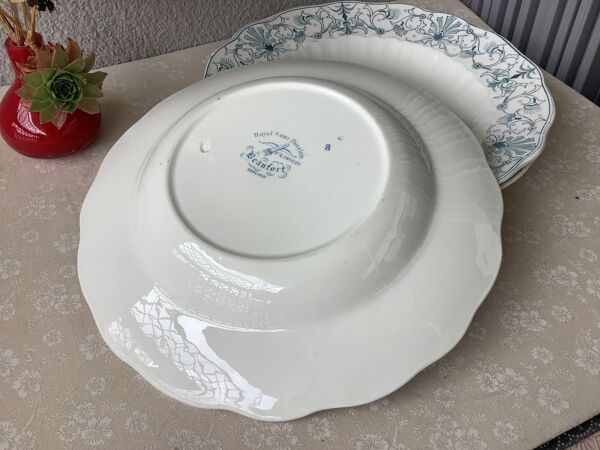 Assiettes terre de fer anglaises Ridgways XIX ème