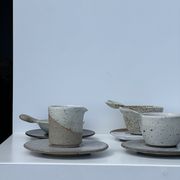 Service de petite vaisselle modulable en céramique indonésienne (6 éléments + coupelles)