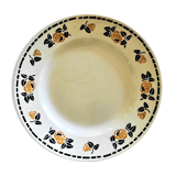Flat in Iron Earth of Choisy Le Roi diameter 29.5 cm, late nineteenth