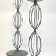 Geometric METAL CANDLE HOLDERS Patinated Gray
