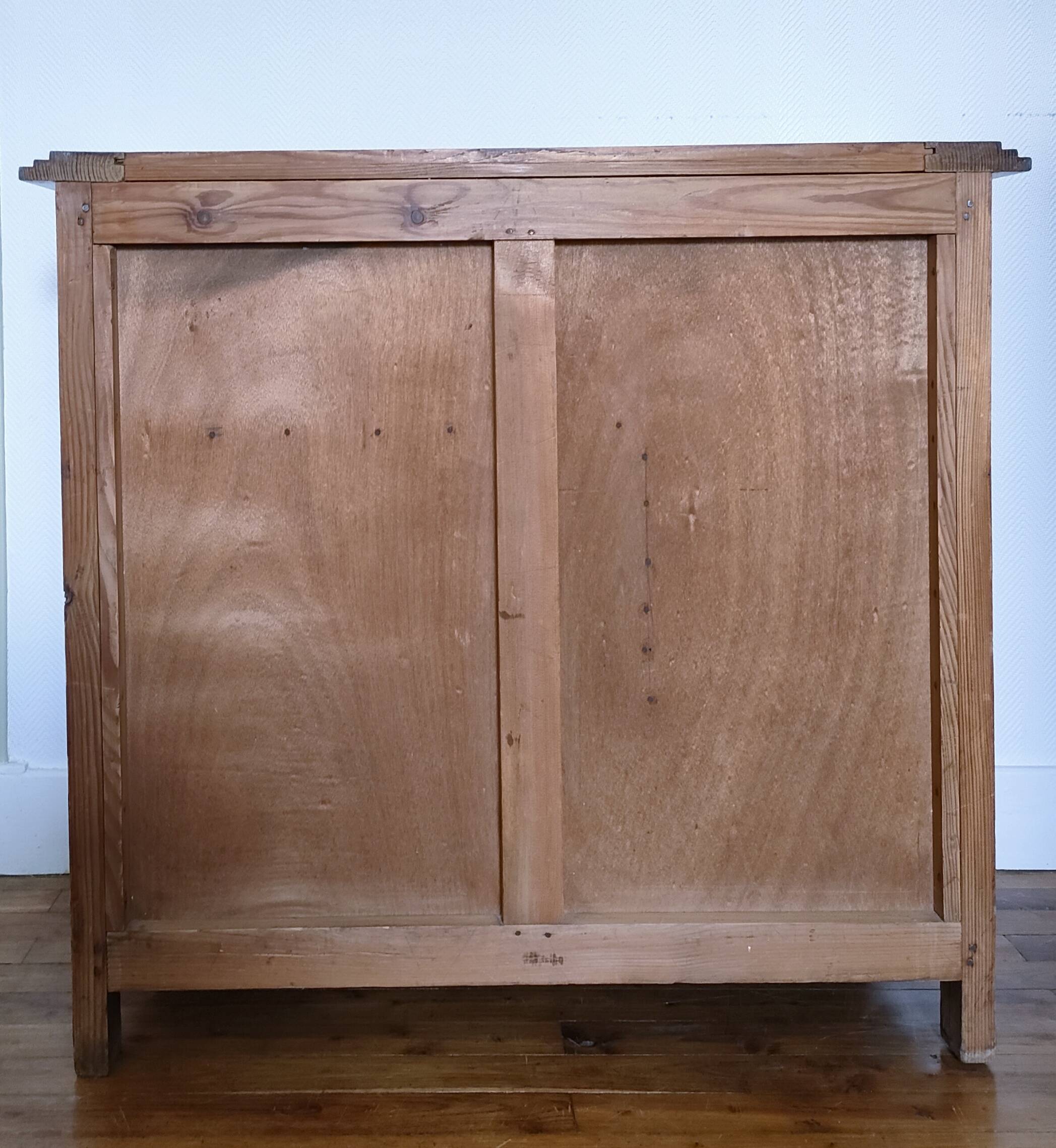 mid-20th century pine drawer shelf