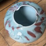 Turquoise and colorful ceramic vase