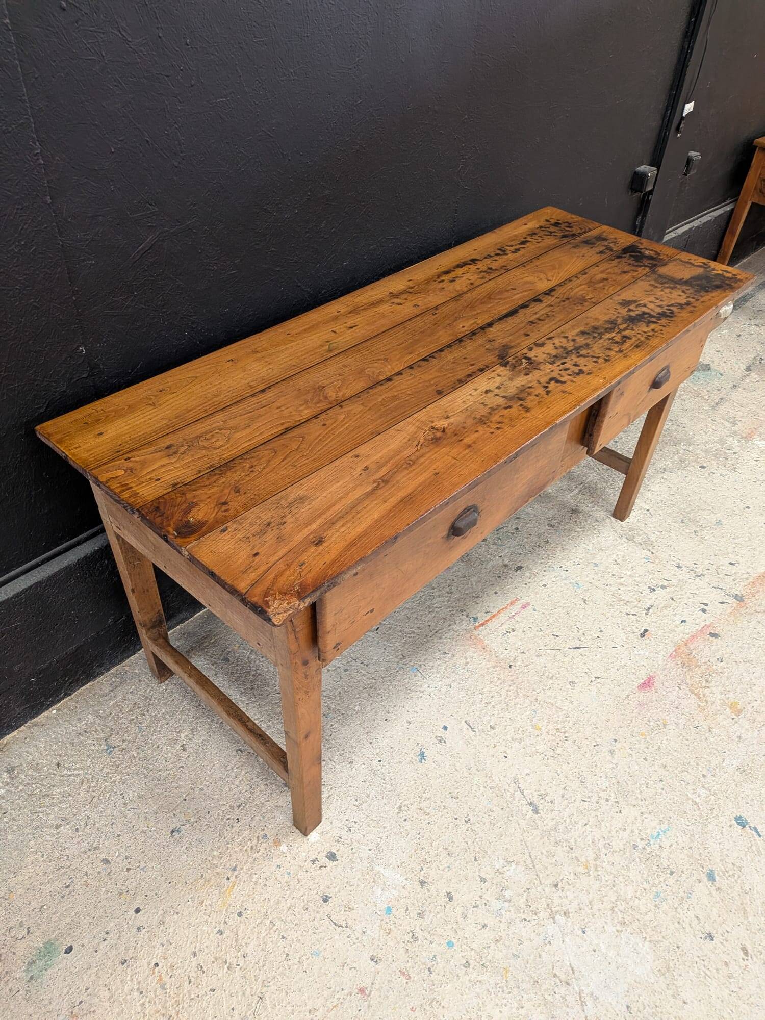 Table de ferme de cuisine fin XIXeme