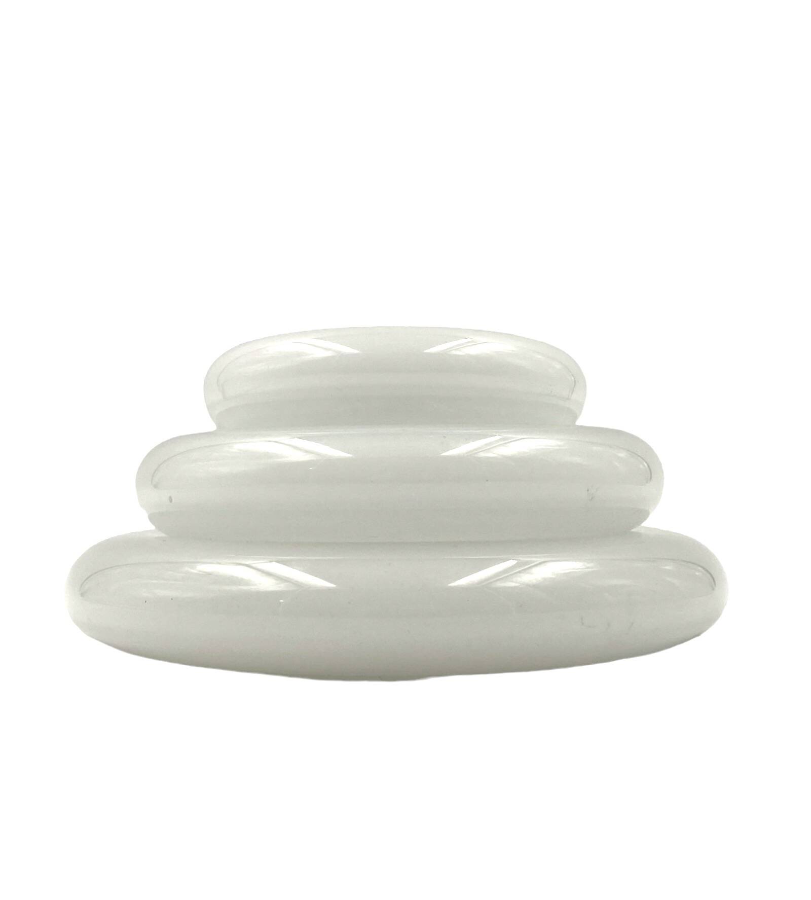 "Pomeri" cloudy crystal centerpiece / vide poche, Eleonore Peduzzi Riva, Vistosi Murano Italy, 1972