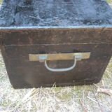 Old wooden toolbox