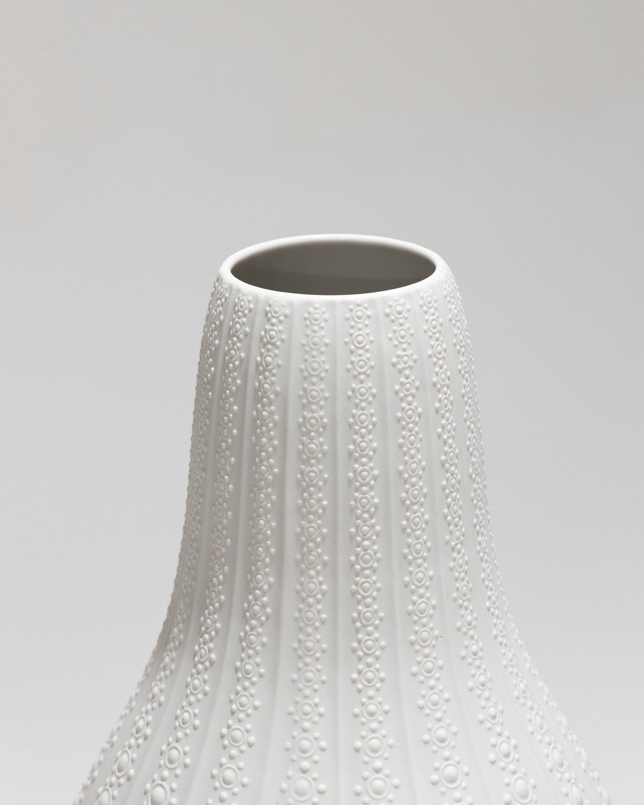 Tall porcelain gourd vase, Heinrich Germany, 1960s