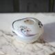 Vase vintage, petit vase verre irisé avec motifs, verre soufflé, collection, décoration intérieur