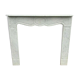 Veined white marble fireplace "model Pompadour a right jambage"