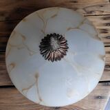 2-light marble effect ceiling light