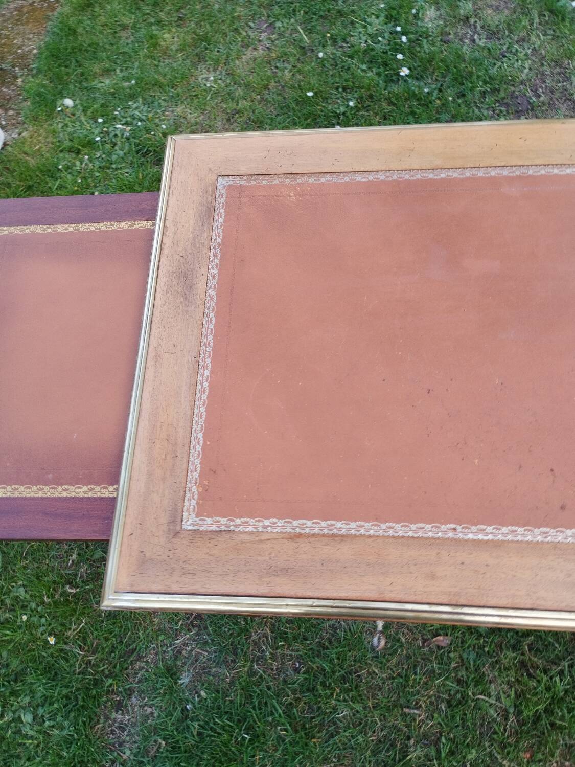 Antique Louis XVI style desk with drawers