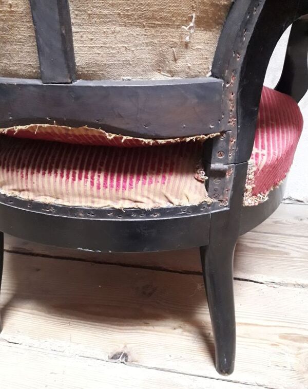 Fauteuil voltaire à crémaillère XIX°