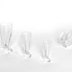 6 verres à liqueur 'Touch Glass' par Angelo Mangiarotti pour Cristalleria Colle 1991