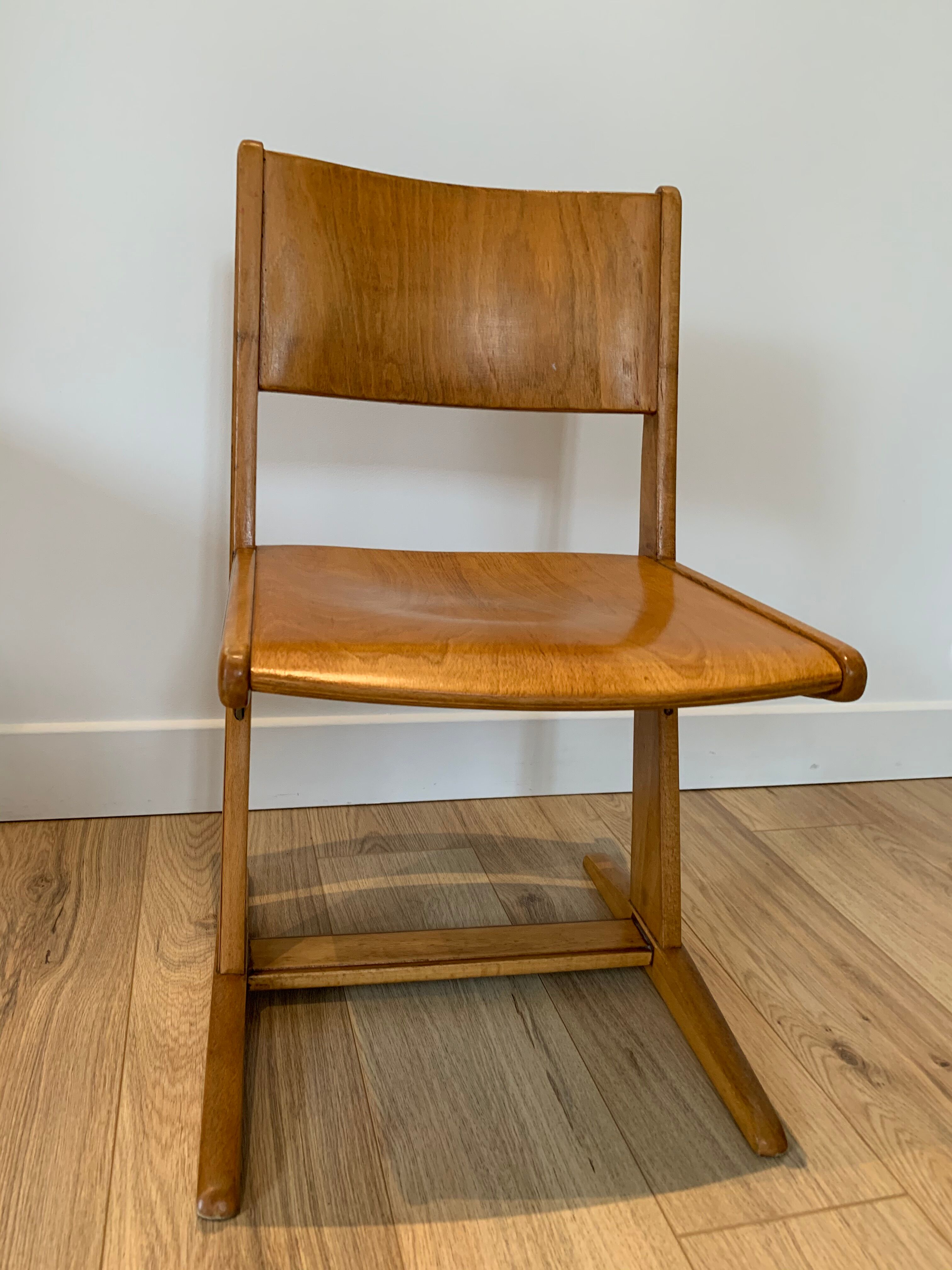 50s school chair Karl Nothhelfer for Casala