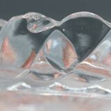 Lot of 4 old baccarat bottle coasters, twisted bamboo model