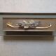 Chromed metal and plexiglass 3-lamp wall light, 1970 design