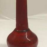 Vase soliflore en céramique rouge