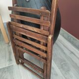 Small folding wooden chair