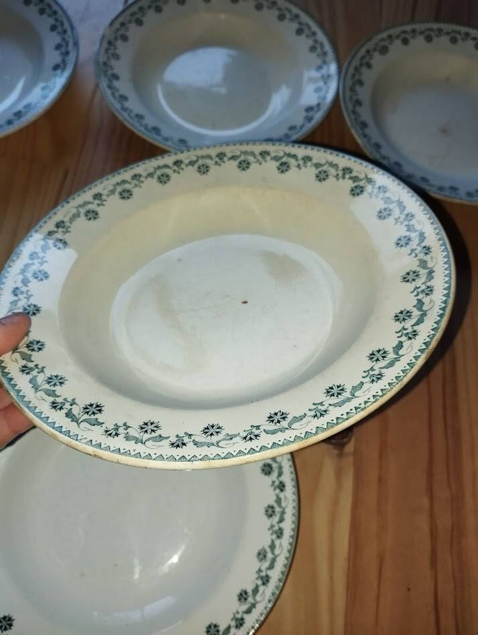 Assiettes Creuses “Georgette” Terre de Fer (6 pièces)