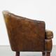 Stylish armchair with a unique design and beautiful finish, made of leather