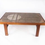 Coffee table in teak with tiles of Danish design, 1960s
