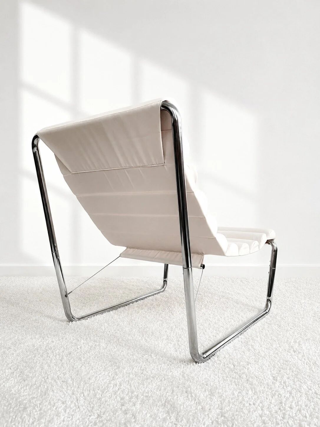 Hanging chair in Michel Boyer style, circa 1980.
