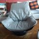Vintage Swedish leather armchair by Nelo
