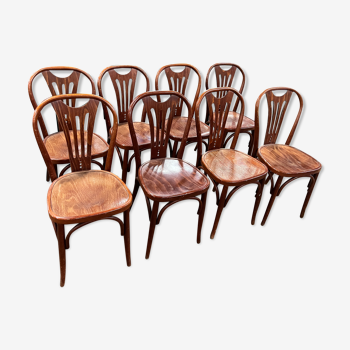 Lot de 8 chaises bistrot