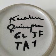 Vintage Keraluc Quimper mug – attributed to Annie Beurrier – 1960s
