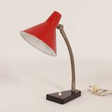 Lampe de bureau hala rouge modèle 11, années 1960