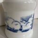 Opaline tobacco jar in Dutch milk glass / Cigar cabinet, Willem II Cigar Factories Valkenswaard Holland