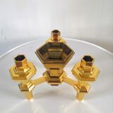 Gilded candle holders 4 candles, 70s