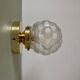 Applique ou plafonnier globe vintage art déco en verre dépoli