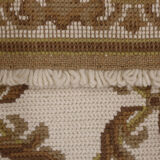 Tapis beige crème point d’aiguille55x110cm