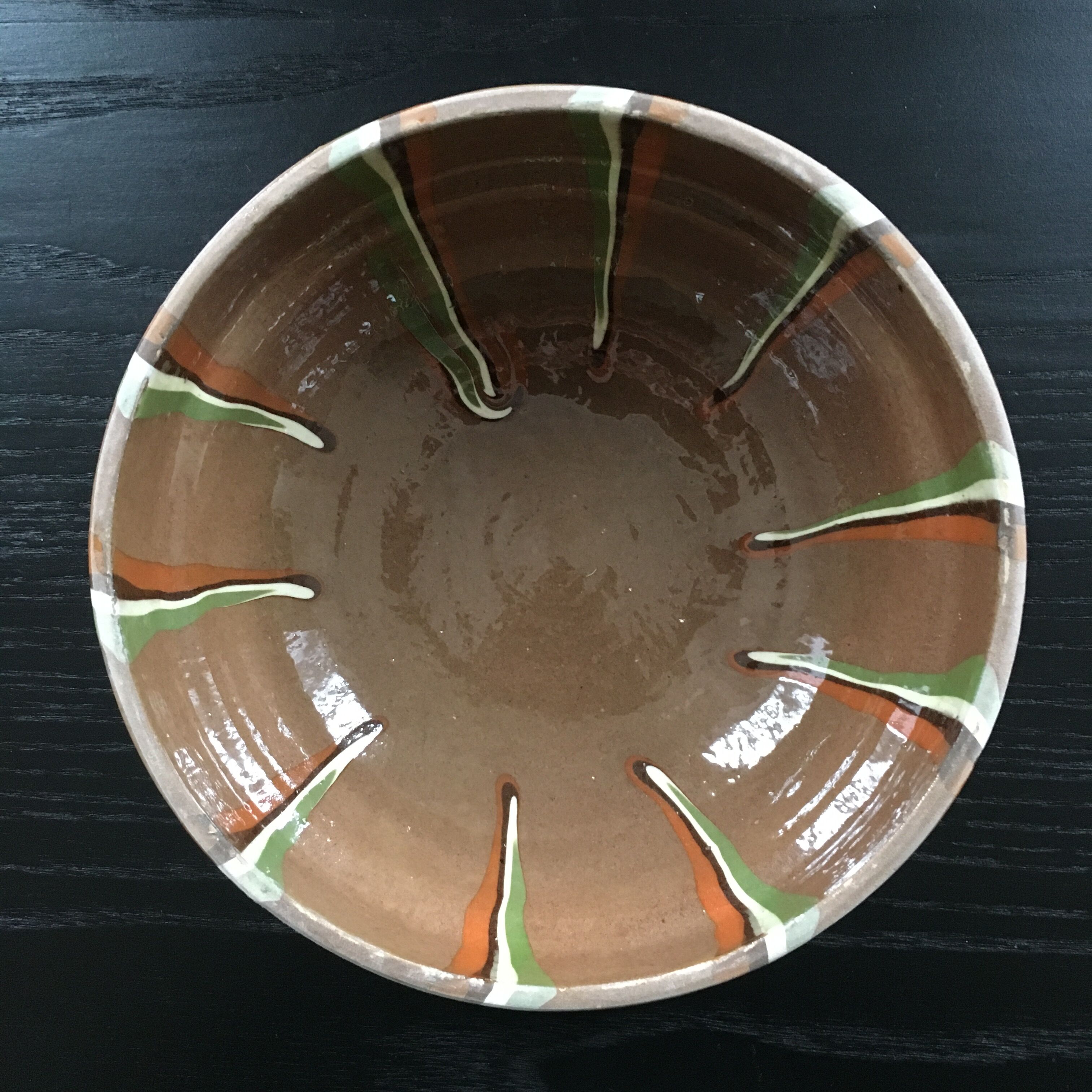 Saladier terre cuite mélangée