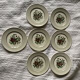 7 Ironstone Mason's dessert plates