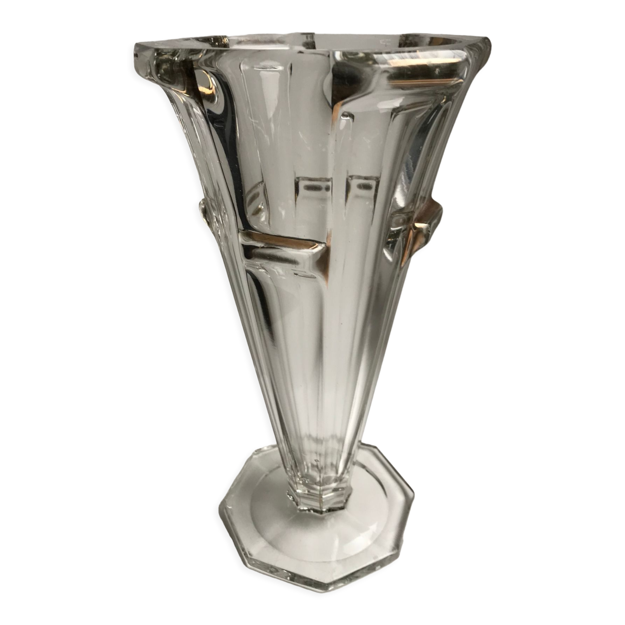 Art Deco crystal vase 30s-40s
