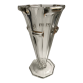 Vase en cristal art déco années 30-40