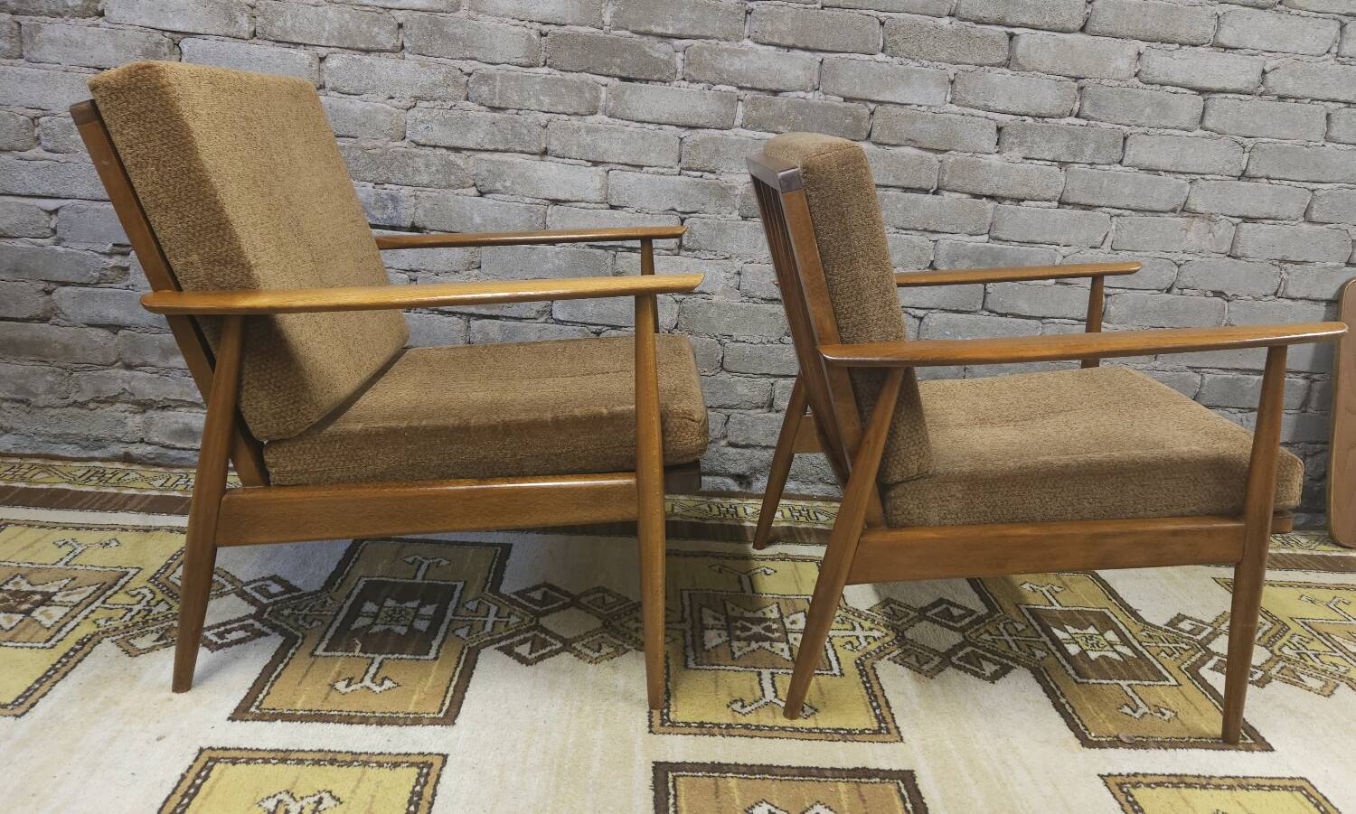 Paire de fauteuils scandinave en teck 1960