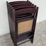 Cane folding chairs