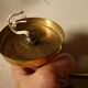 Metal and glass sconce from the 1950s