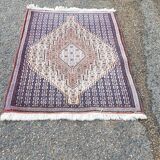 Fully handmade wool prayer rug