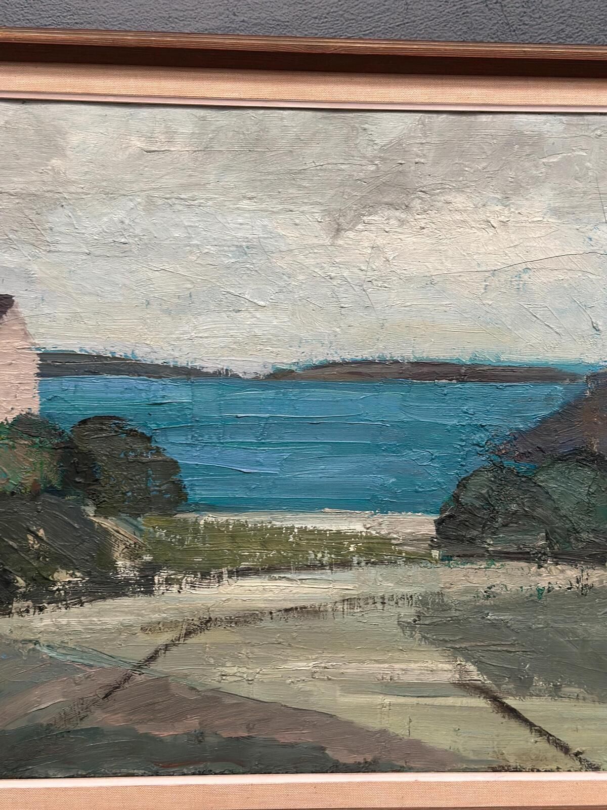 Swedish Oil on Panel – “Coastal Motif” by Einar Persson – Signed – Vintage
